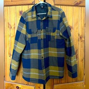 VOLCOM TRADEMAN PLAID LONG SLEEVE INSULATED FLANNEL SIZE XL ~LIKE NEW ~